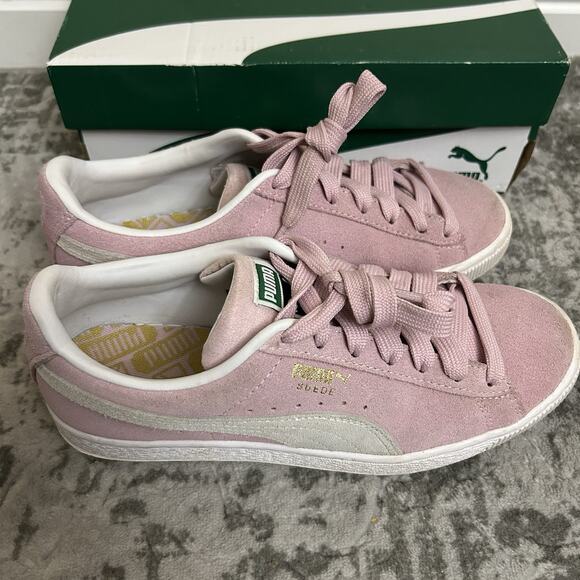 Puma Suede Classic XXI Jr pink lady-puma white rose lady-puma blanc - Picture 6 of 13